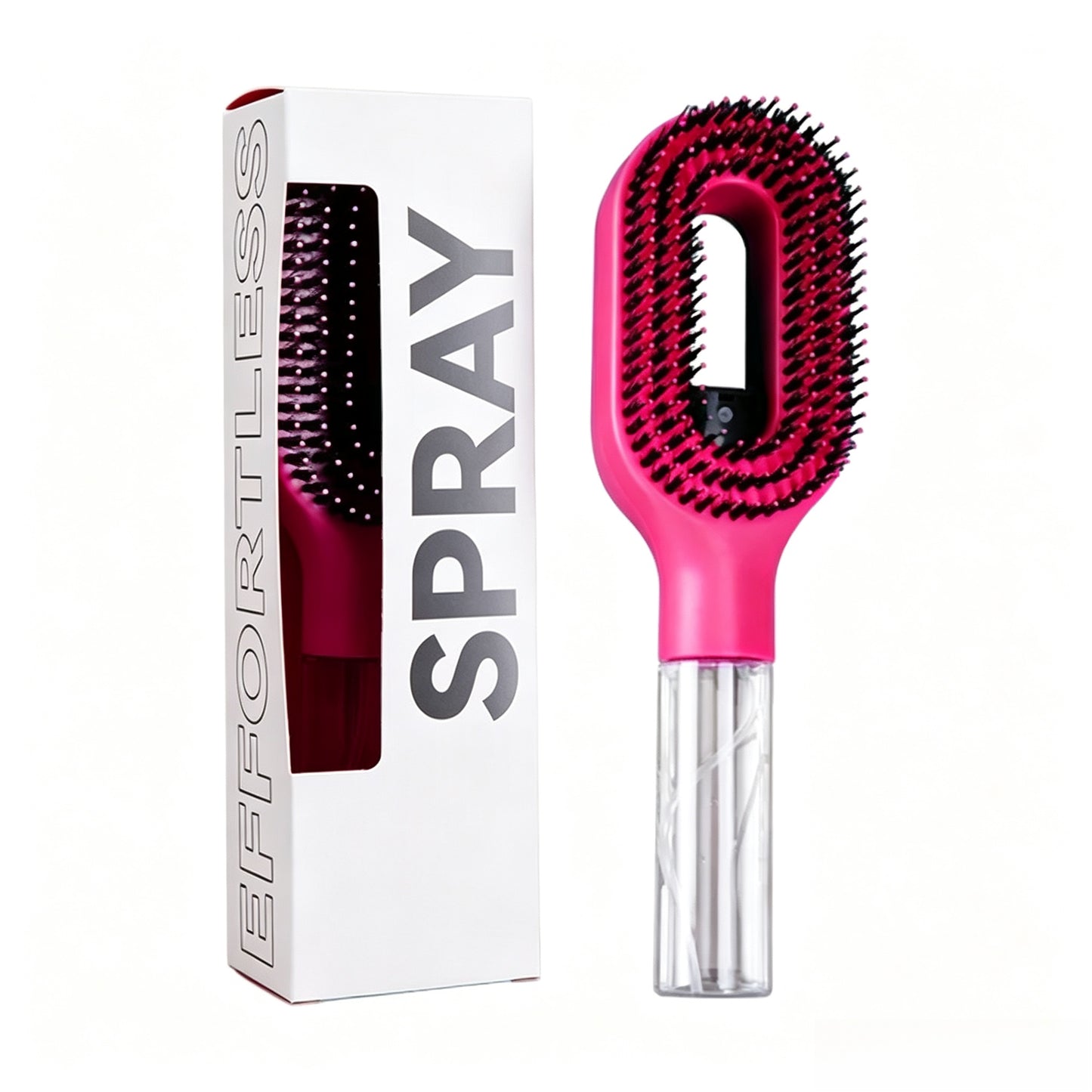 2026 new spray comb, double teeth design for scalp massage, styling comb, Hair brush for curly hair, anti-static, can be equipped with water or essential oil for hair care, salon hairdressing tools, Suitable for curly/straight hair