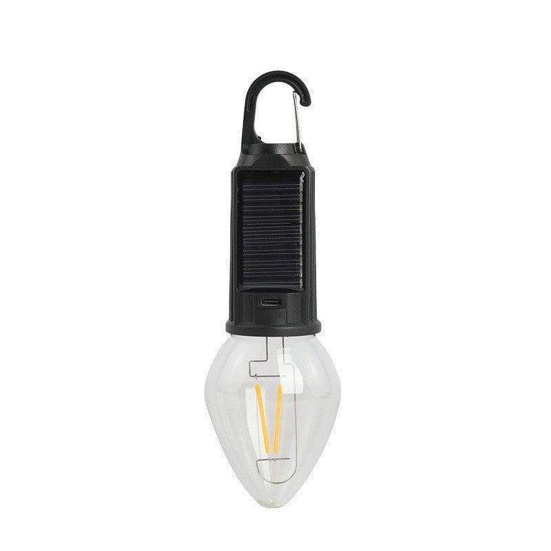 Rechargeable Solar LED Light Bulbs with Waterproof Clip Hook, Solar Outdoor Lights, Portable Camping Gear for Hiking & Emergency Use,father'sdaygifts,campingessentials,campinggear