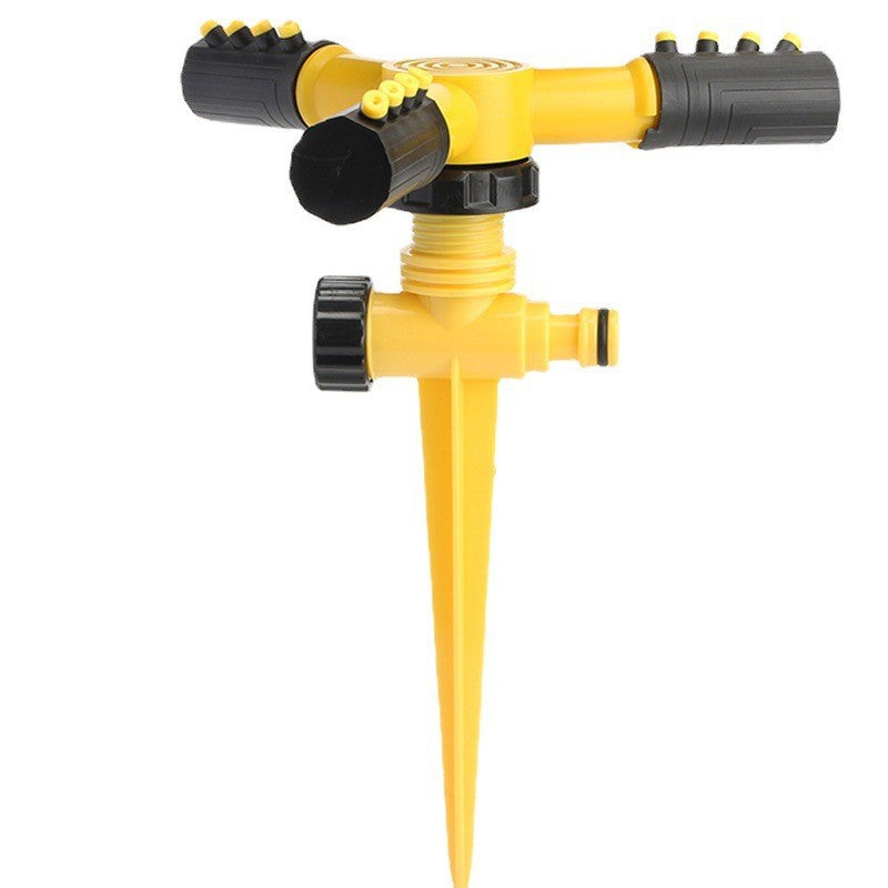 Floor Plug-in Large Three-fork Automatic Rotating Sprinkler-