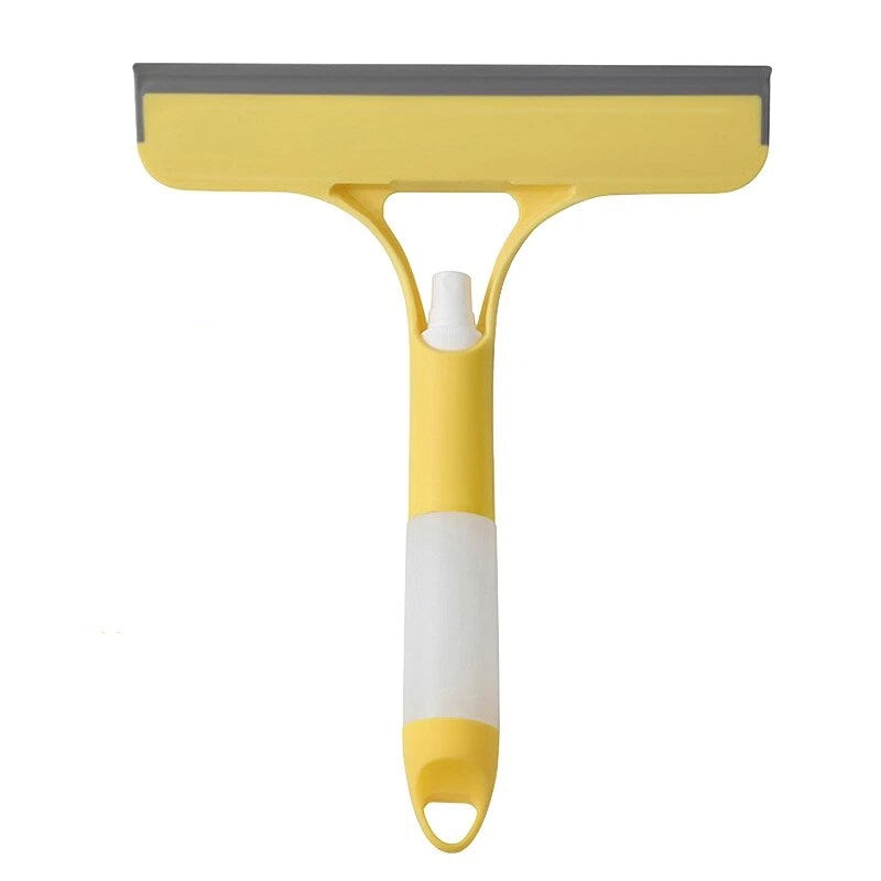 3-in-1 Glass Squeegee & Scraper – Professional Cleaning Tool For Mirrors, Dual-Purpose (Scraping & Brushing)