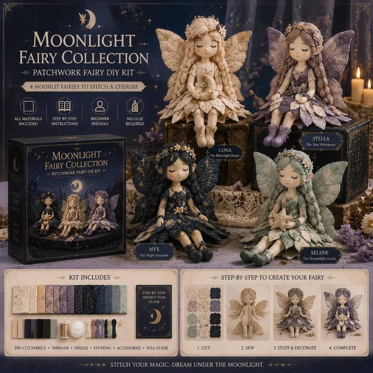 🔥LAST DAY 53% OFF🧵Fairy Patchwork DIY Collection