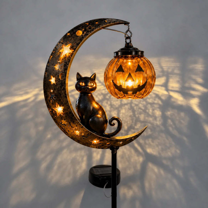 🎃Halloween Early Bird Special Sale 48% OFF-Pumpkin Moon Garden Stake Light