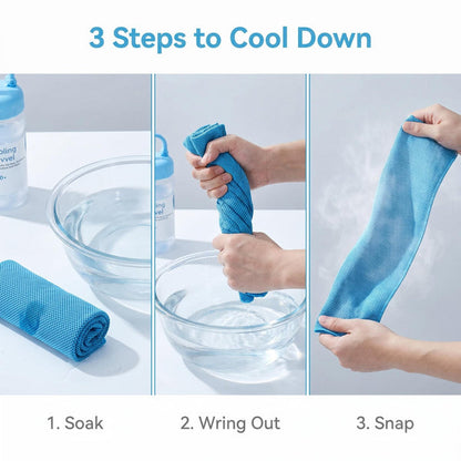 A Cooling, Anti-perspiration Towel You Can Use Anywhere, Anytime! Reusable, Soft, Absorbent And Cooling.
