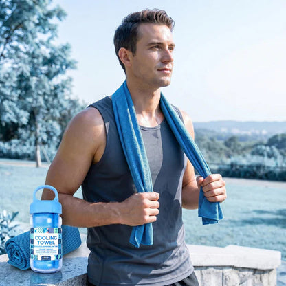 🔥Colding Sweat Towel You Can Use Anywhere, Anytime! Reusable Soft Absorbent Cooling Portable