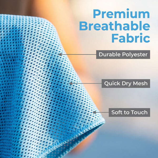 A Cooling, Anti-perspiration Towel You Can Use Anywhere, Anytime! Reusable, Soft, Absorbent And Cooling.