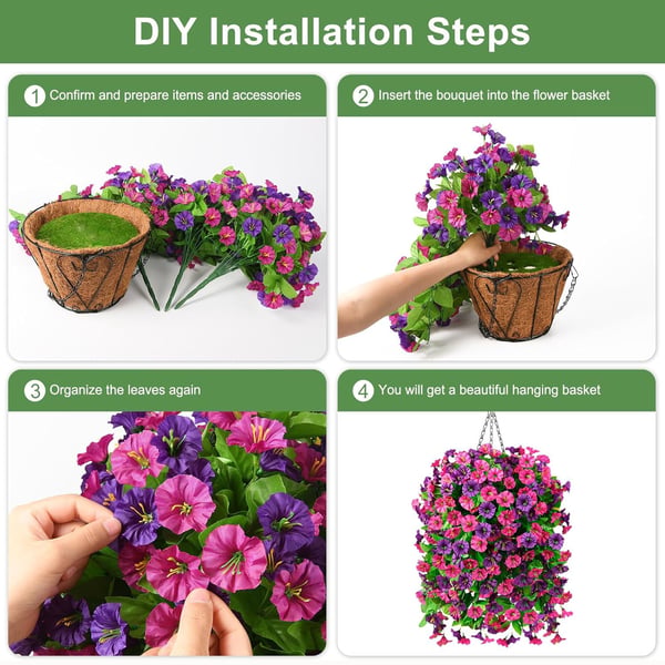 🌺UV Resistant Hanging Artificial Morning Glory Vine 💖