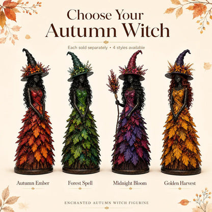 💥LAST DAY 56% OFF - 🧙 Enchanted Autumn Witch Figurine