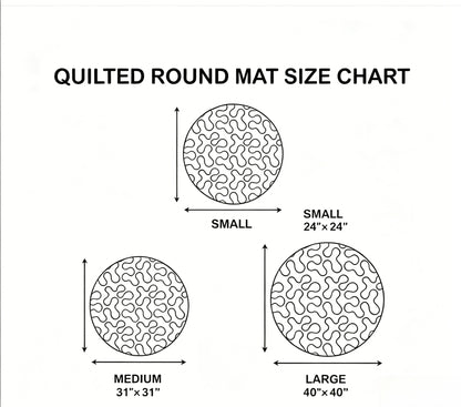 Halloween Skull-Themed Round Rug