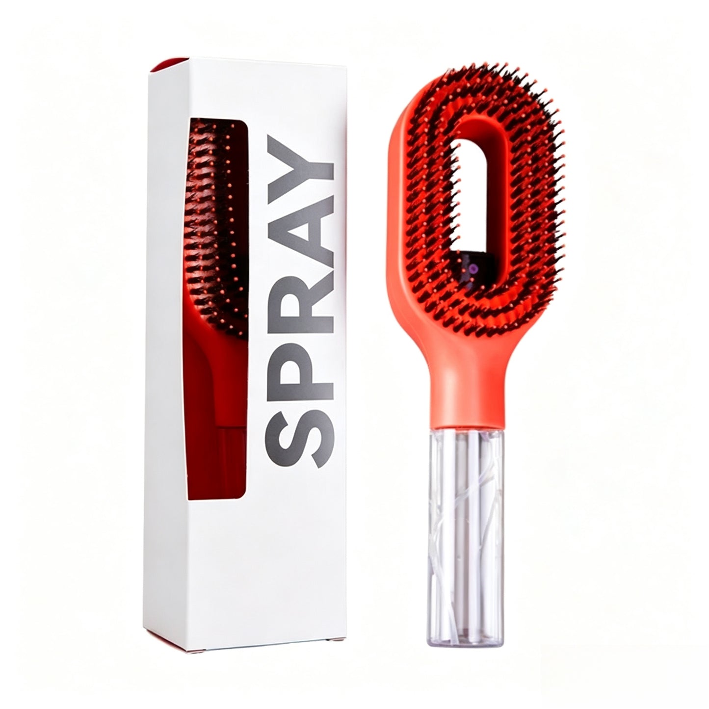 2026 new spray comb, double teeth design for scalp massage, styling comb, Hair brush for curly hair, anti-static, can be equipped with water or essential oil for hair care, salon hairdressing tools, Suitable for curly/straight hair