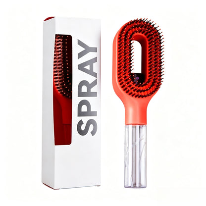 2026 new spray comb, double teeth design for scalp massage, styling comb, Hair brush for curly hair, anti-static, can be equipped with water or essential oil for hair care, salon hairdressing tools, Suitable for curly/straight hair