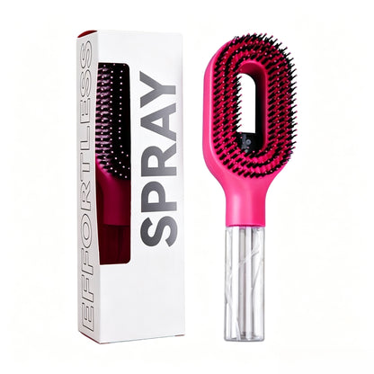 2026 new spray comb, double teeth design for scalp massage, styling comb, Hair brush for curly hair, anti-static, can be equipped with water or essential oil for hair care, salon hairdressing tools, Suitable for curly/straight hair