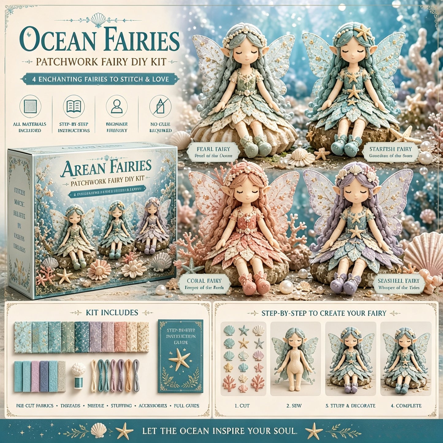 🔥LAST DAY 53% OFF🧵Fairy Patchwork DIY Collection
