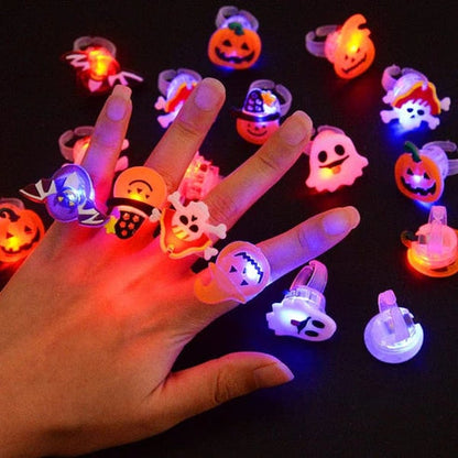 LED Light Halloween Glowing Ring - Set with 50pcs