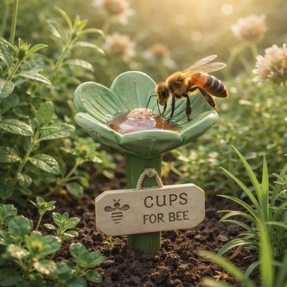 ⏳Limited-time 81% off🐝Flower-Shaped Bee Watering Station💧