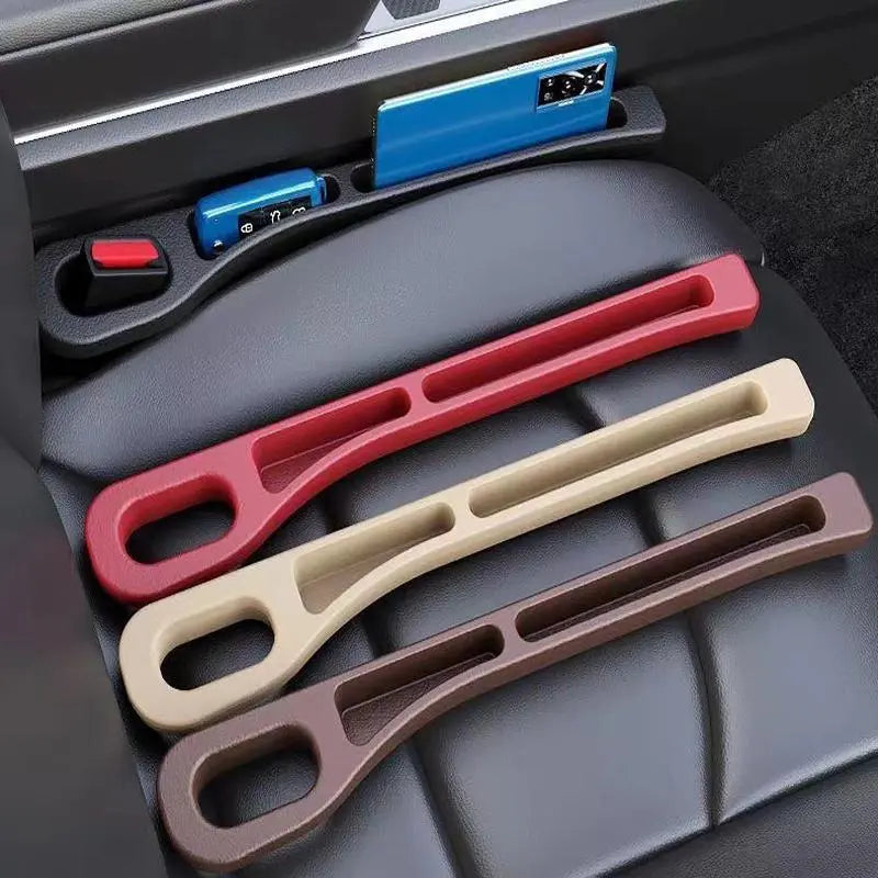 Car Seat Gap Filler 2 Pack, Universal Fit PU Leather Car Seat Gap Plug To Fill The Gap Between Seat And Console, Car Seat Crevice Blocker Stop Things From Dropping
