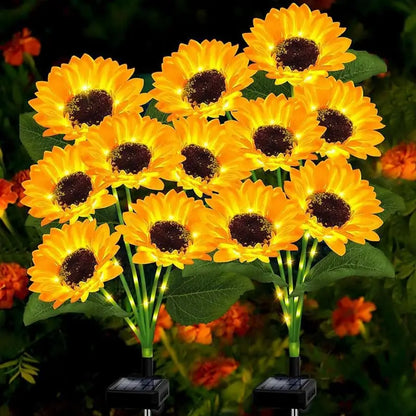 ⏳Limited-time 50% off🌞Solar LED Sunflower Garden Lights-29.6inch/75cm 2