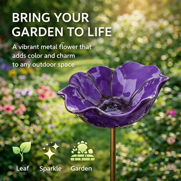 💖🎁LAST DAY SALE !🔥50K+ SOLD!🐦Handmade Metal Flower Garden Stake