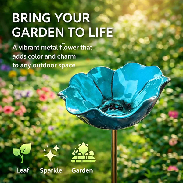 💖🎁LAST DAY SALE !🔥50K+ SOLD!🐦Handmade Metal Flower Garden Stake
