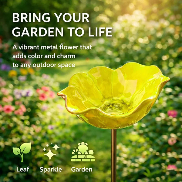 💖🎁LAST DAY SALE !🔥50K+ SOLD!🐦Handmade Metal Flower Garden Stake