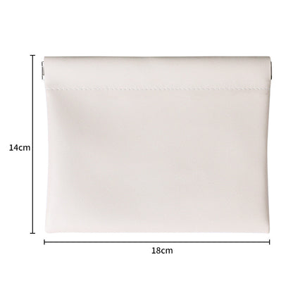 Portable cable clip storage bag for going out, jewelry bag, cosmetics and lipstick storage bag, self-closing bag