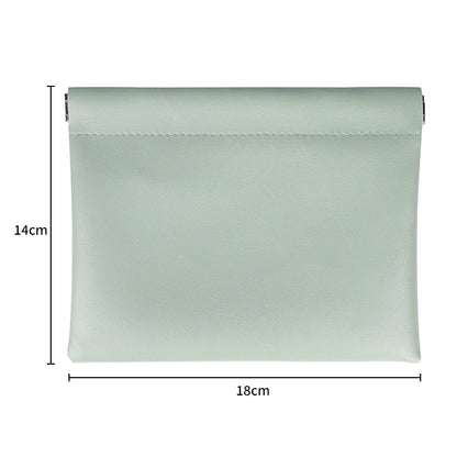 Portable cable clip storage bag for going out, jewelry bag, cosmetics and lipstick storage bag, self-closing bag