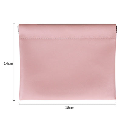 Portable cable clip storage bag for going out, jewelry bag, cosmetics and lipstick storage bag, self-closing bag