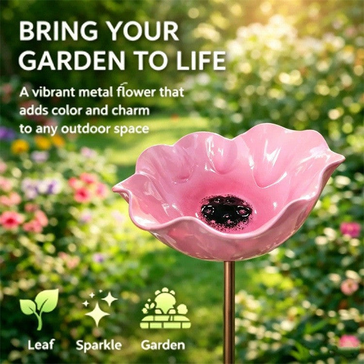 💖🎁LAST DAY SALE !🔥50K+ SOLD!🐦Handmade Metal Flower Garden Stake