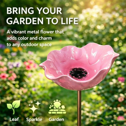 💖🎁LAST DAY SALE !🔥50K+ SOLD!🐦Handmade Metal Flower Garden Stake