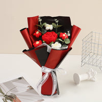 Red 1 Rose 5 Cream Puffs