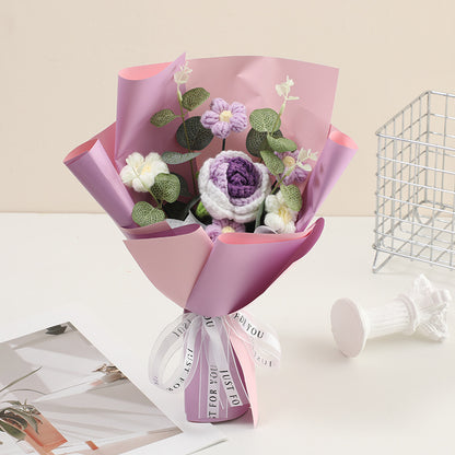 💕Handmade Delicate Crochet Flower Bouquet
