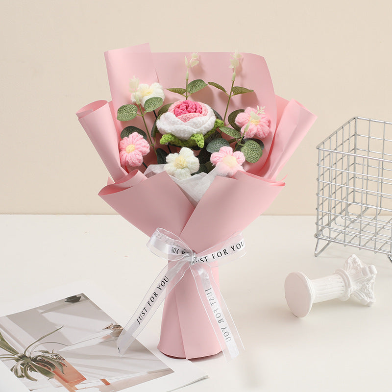 💕Handmade Delicate Crochet Flower Bouquet