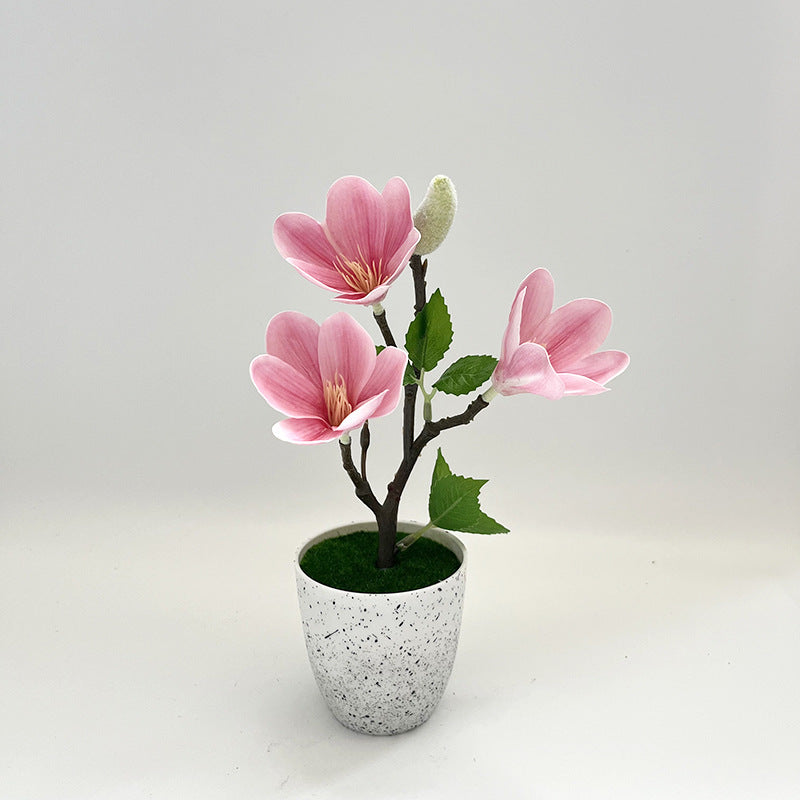 3 Fancy Creative Home Artificial Green Plants Fake Orchid Potted Plants