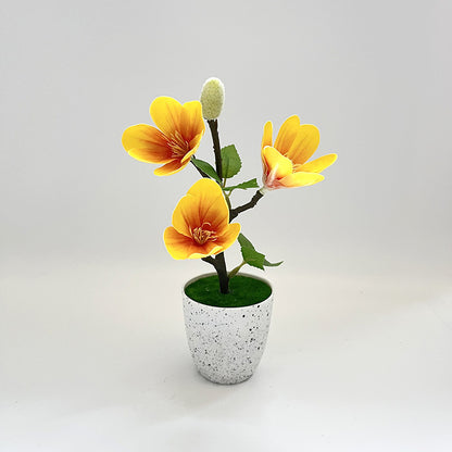 3 Fancy Creative Home Artificial Green Plants Fake Orchid Potted Plants