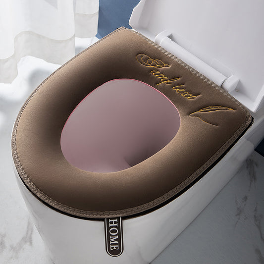 Waterproof Zippered Toilet Seat Cover with Handle