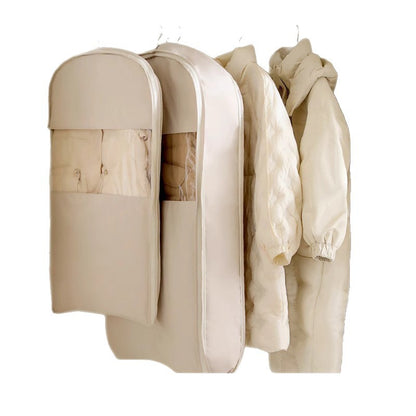 Space Saving Hanging Garment Bag with Self Compression Zipper