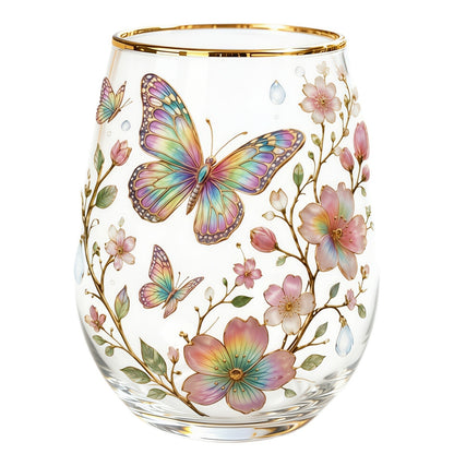 🌸🌿 Limited Edition 2026 Garden Morning Bliss Glass Tea Cup☀️☕
