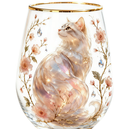🌸🌿 Limited Edition 2026 Garden Morning Bliss Glass Tea Cup☀️☕