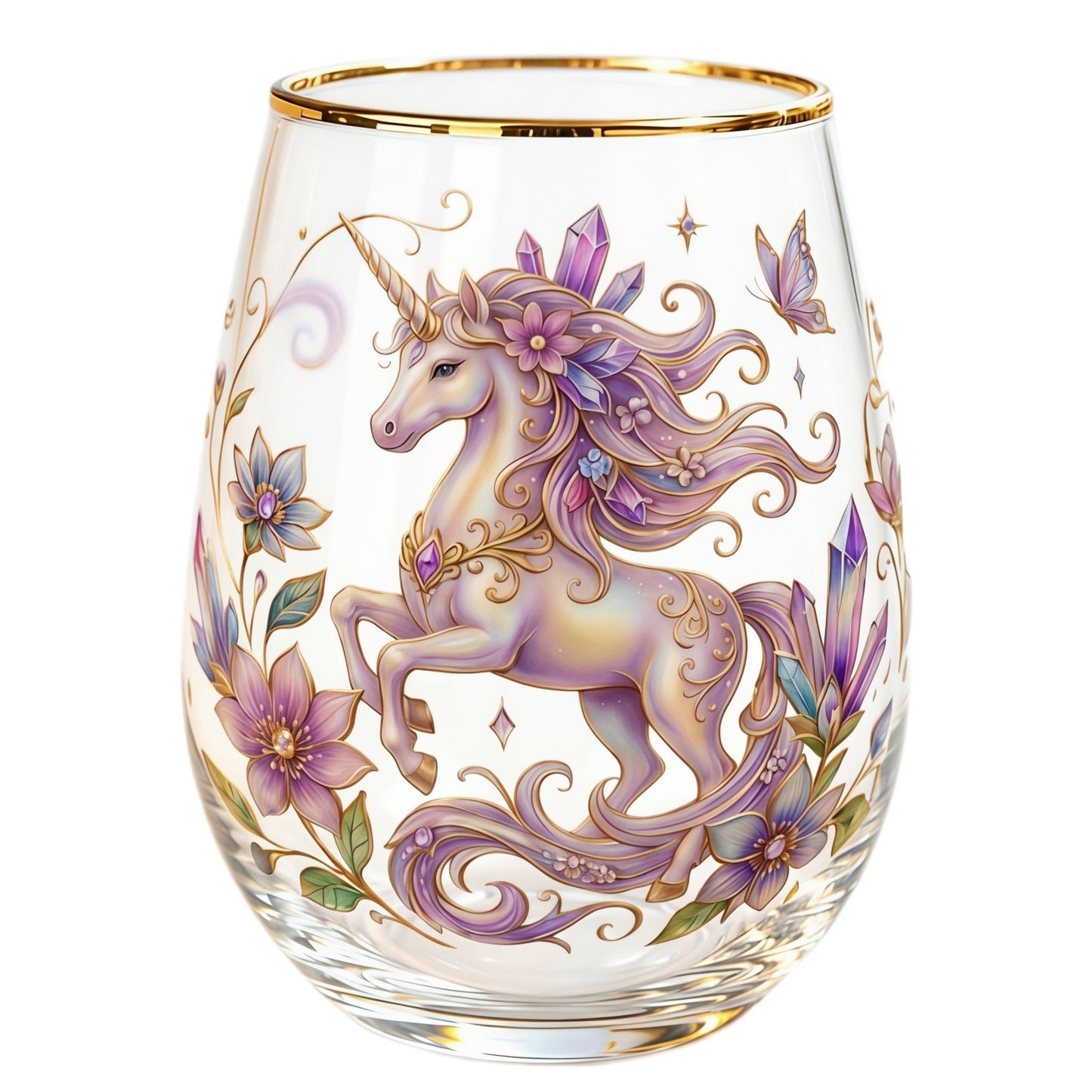🌸🌿 Limited Edition 2026 Garden Morning Bliss Glass Tea Cup☀️☕