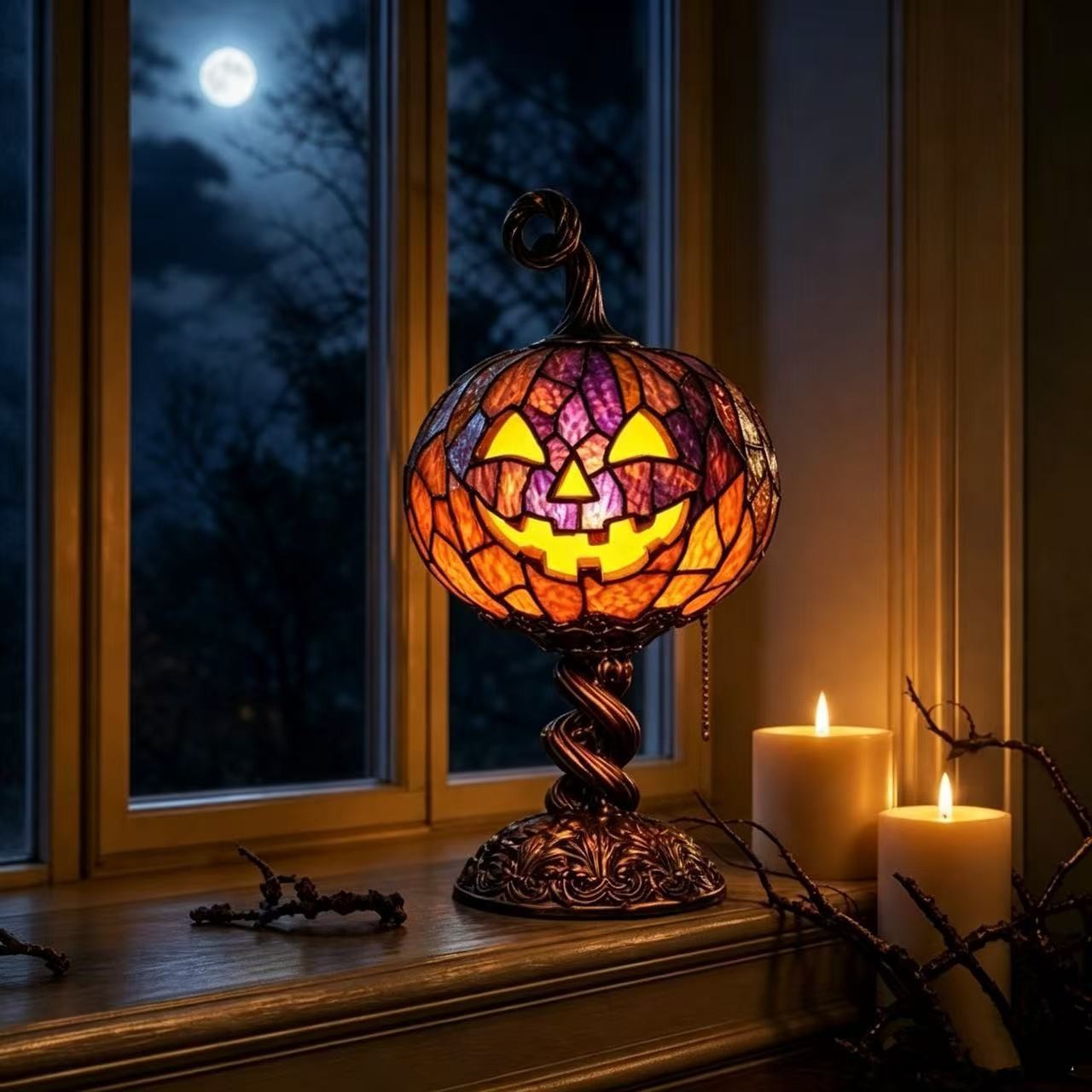 Halloween Pumpkin Table Lamp