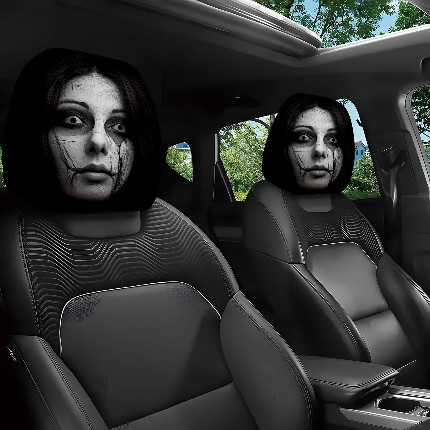 ✨The Grinning Headrest Cover
