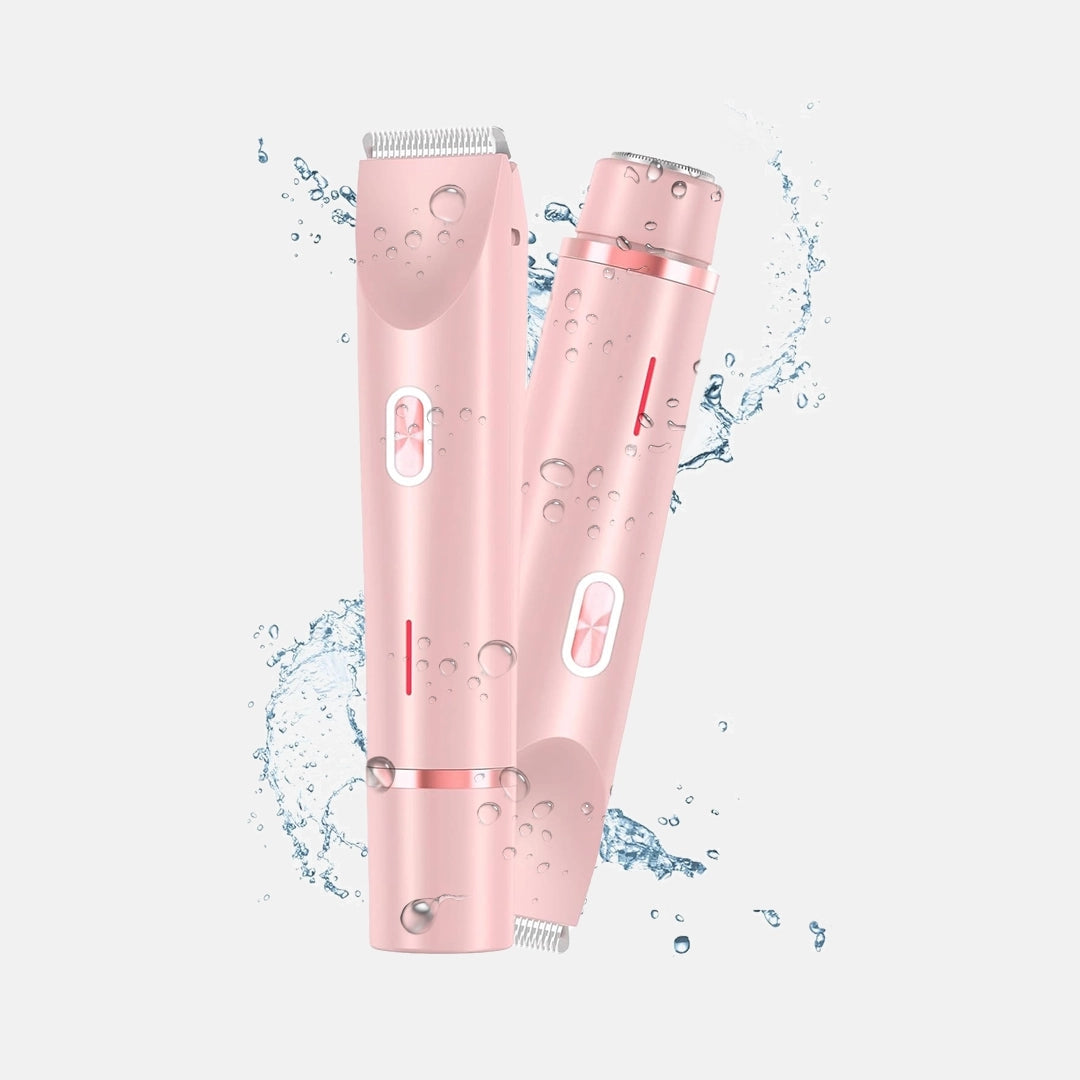 New electric 2-in-1 hair removal device, portable rechargeable electric shaver, full-body shaving tool