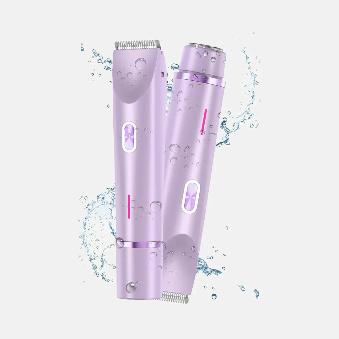 New electric 2-in-1 hair removal device, portable rechargeable electric shaver, full-body shaving tool