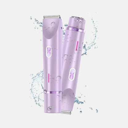 New electric 2-in-1 hair removal device, portable rechargeable electric shaver, full-body shaving tool