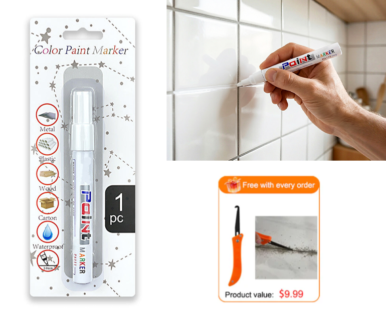Waterproof Tile Grout Marker Pen