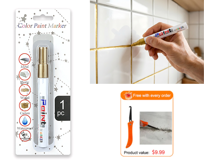 Waterproof Tile Grout Marker Pen