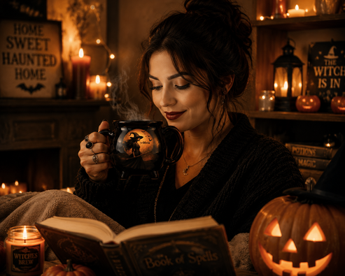 Witch Cauldron Coffee Mug - Personalized Halloween Witchy Gifts For Besties, Sisters, BFF, Family, Yourself