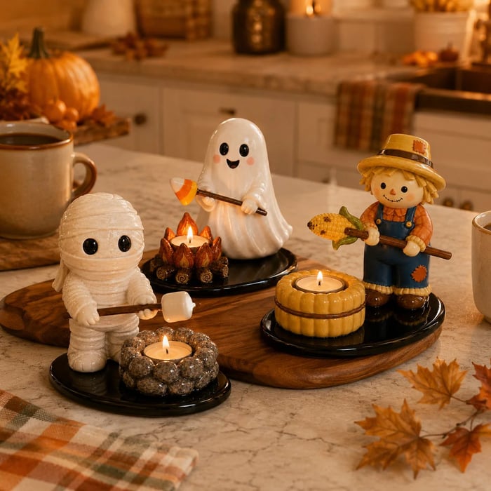 🔥LAST DAY 50% OFF💥Halloween Campfire Tealight Holder