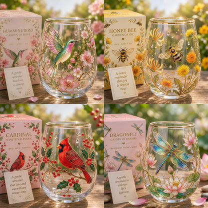 🌸🌱 Limited Edition 2026 Garden Morning Bliss Glass Tea Cup ☀️☕