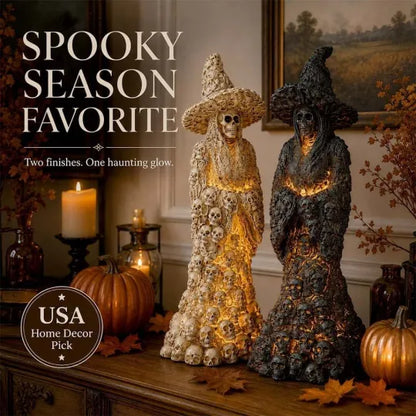 Halloween Skull Witch Horror Element Decorative Light