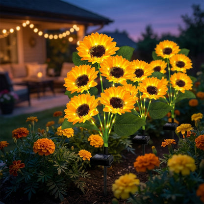 ⏳Limited-time 50% off🌞Solar LED Sunflower Garden Lights-29.6inch/75cm 2